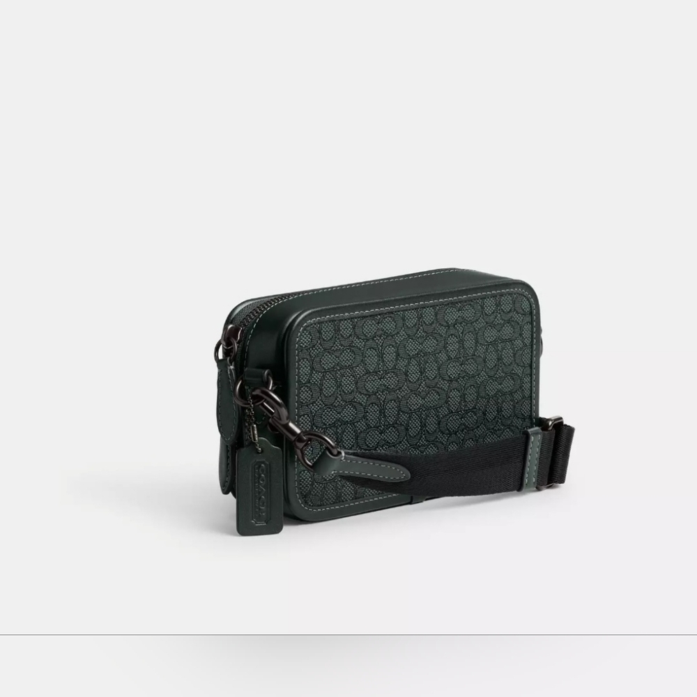 COACH Charter Slim Crossbody In Micro Signature Jacquard - Picture 4 of 12